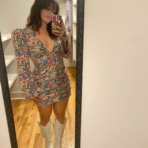 For love and lemons JUNE BELL SLEEVE MINI DRESS
